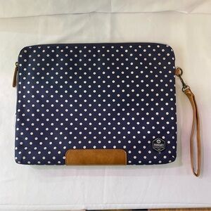 Primary Navy Polka Dot Laptop Bag